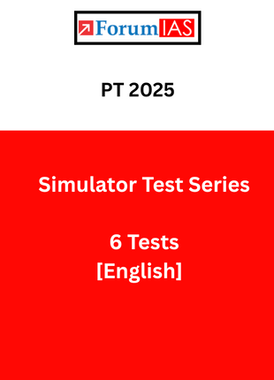 Forum IAS Simulator | UPSC 2025|  PT 2025 | Simulator Test Series - 6 Tests (ENGLISH)