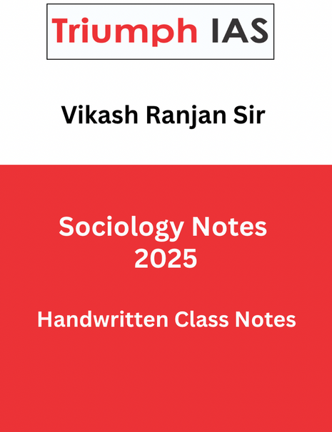 Vikash Ranjan Class Notes 2025 [ Handwritten Notes]